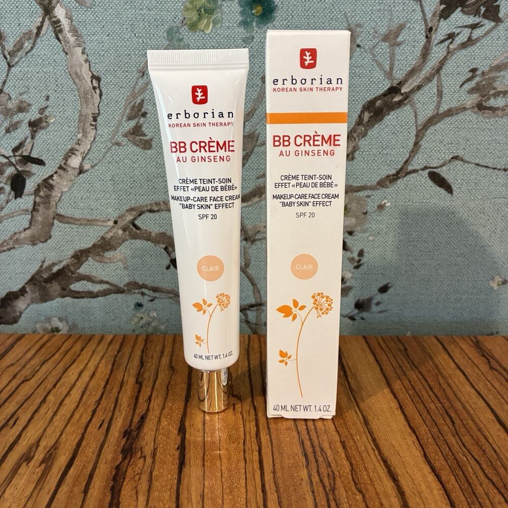 Erborian BB Crème Au Ginseng Clair SPF Face Cream Baby Skin Effect 40ml/1.4oz